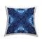 Symmetrical Tie Dye Pattern Decorative Printed Throw Pillow Design by El Perkin, 18 x 7 x 18